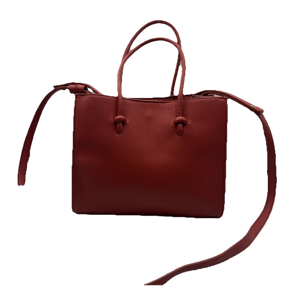 Anthropologie Mini Contrast Tote Bag Red